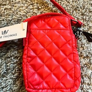 Oliver Thomas red cell phone/small crossbody